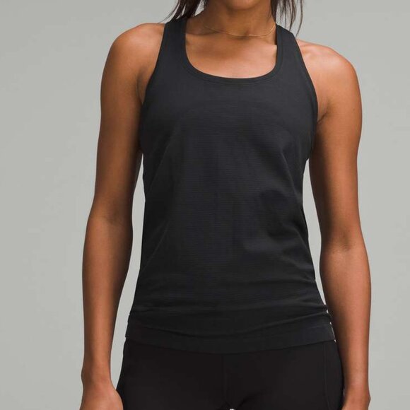 NEW Lululemon Swiftly Tech Racerback Tank Top 2.0 *Hip Length Black / Black sz 6 - Picture 3 of 5